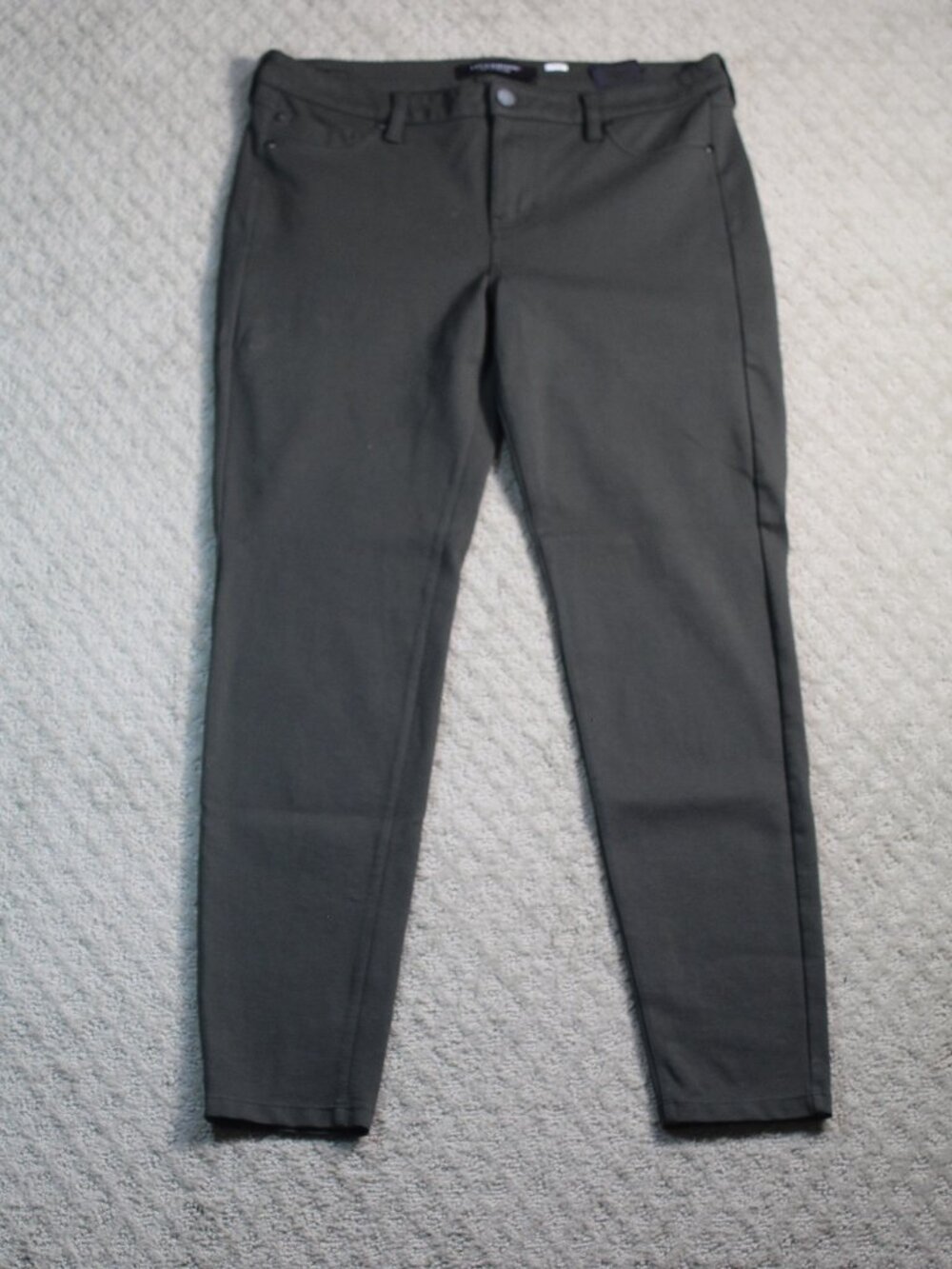 Liverpool Size 10/30 The Skinny Peat Green Stretch Pants